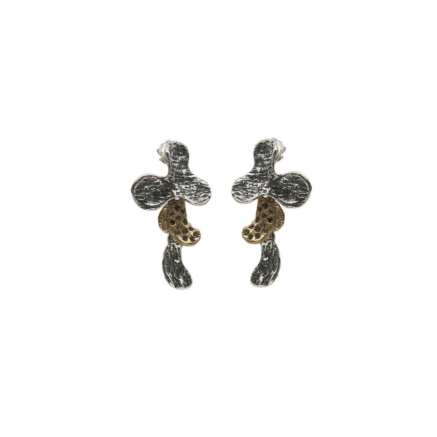 Orecchini pendenti Alghe argento 925 e bronzo -  ORA034