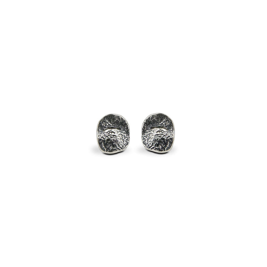 Orecchini bottone unisex argento 925 - ORA041a