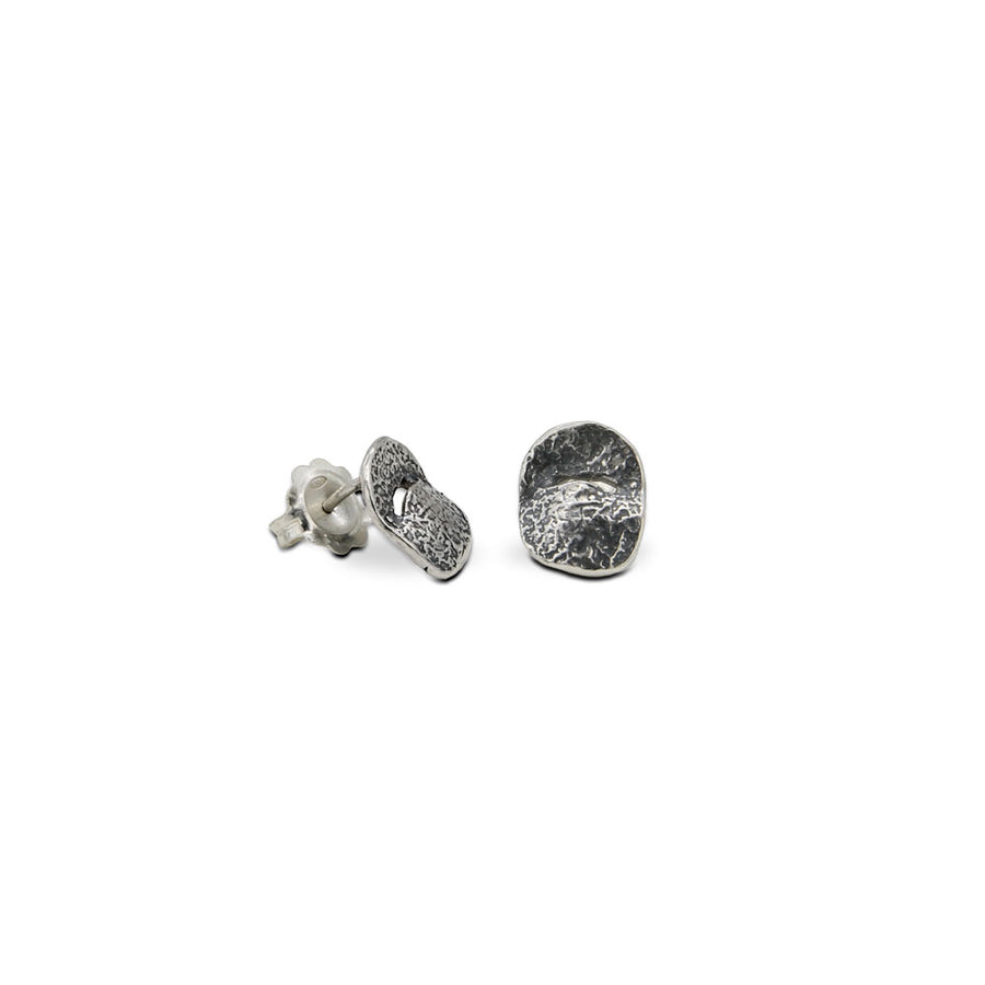 Orecchini bottone unisex argento 925 - ORA041a