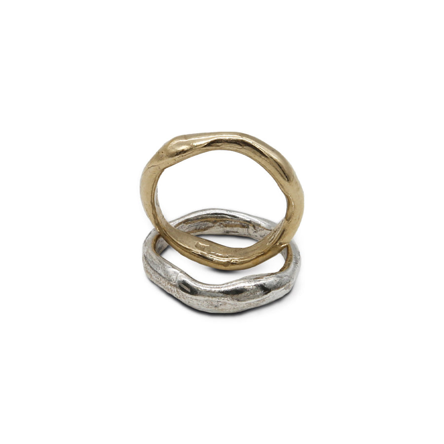 Fedi unisex argento 925 e bronzo - AR096