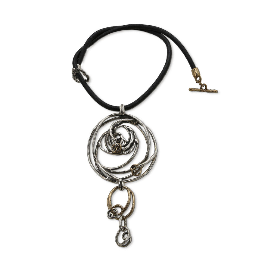 Pendente argento 925 e bronzo - CR062
