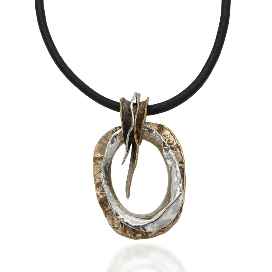 Pendente Ostrea argento 925 e  bronzo - CR115