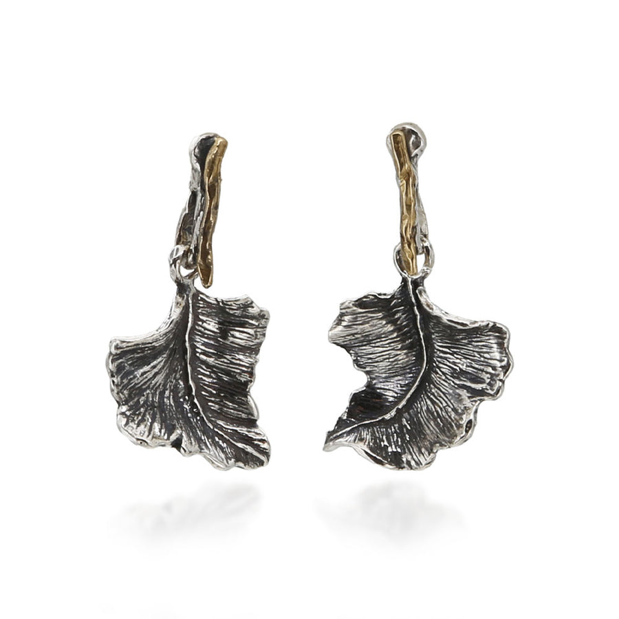 Orecchini pendenti Edera  argento 925 e bronzo - ORA030