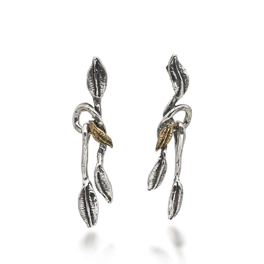Orecchini pendenti Regina argento 925 e bronzo - ORA035