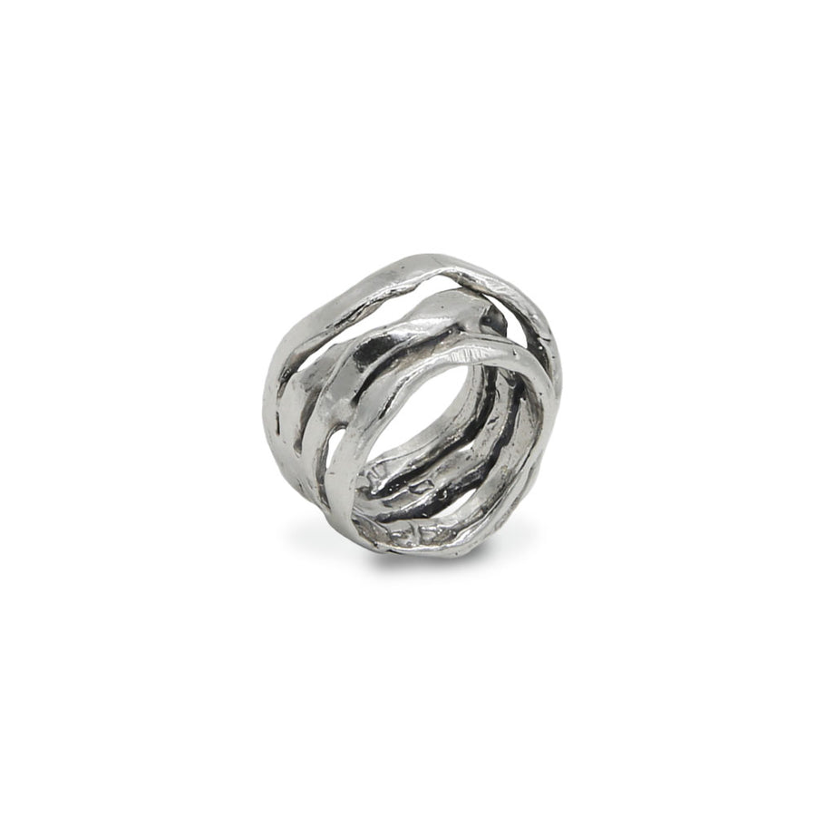 Anello fascia  unisex  in argento 925 - AR003