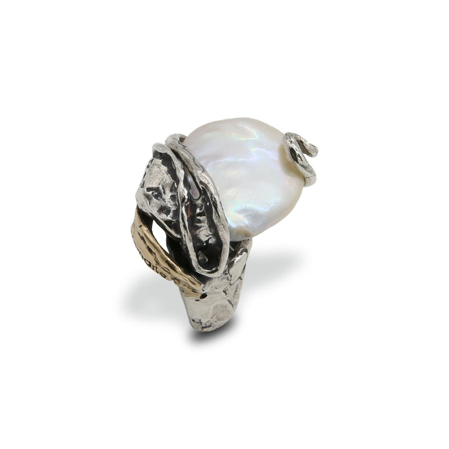 Anello argento 925 bronzo e pietra semipreziosa - AR148