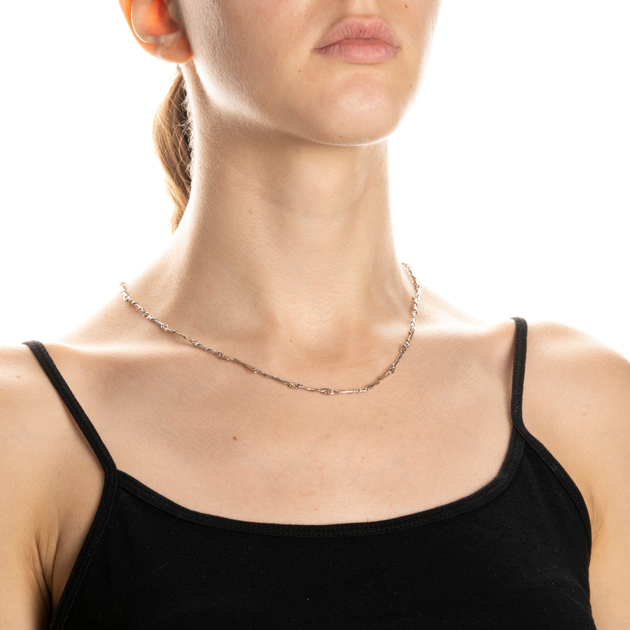 Collana girocollo unisex argento 925 e bronzo - CA082