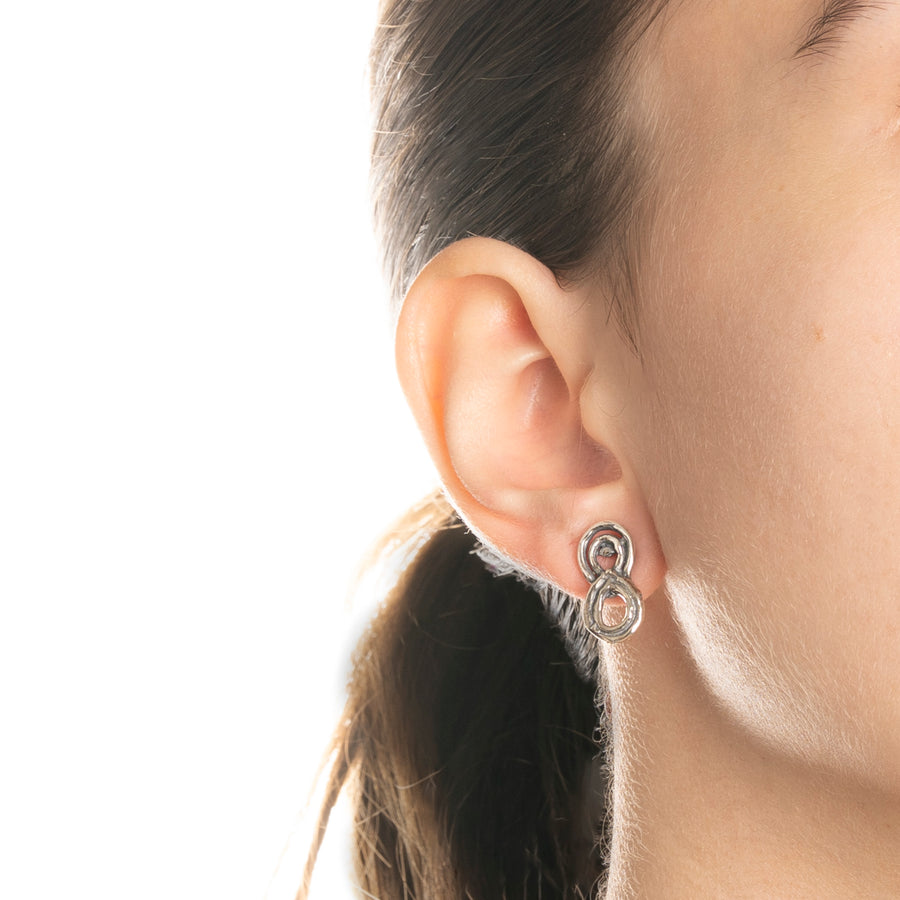 Orecchini a lobo argento 925 - ORA059c