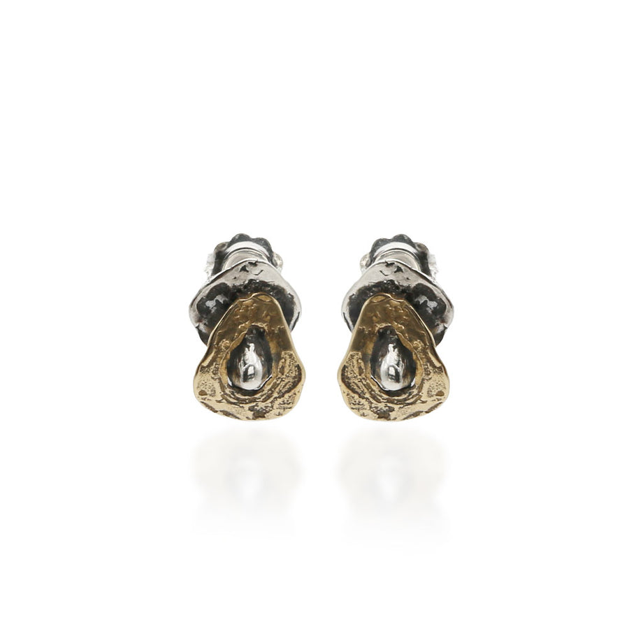 Orecchini pendenti mini argento 925 e bronzo  - ORA106a