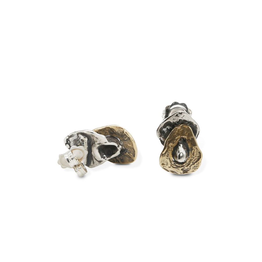 Orecchini pendenti mini argento 925 e bronzo  - ORA106a