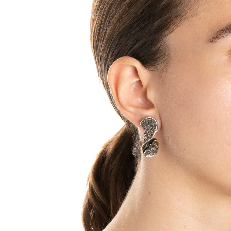 Orecchini pendenti Pavonia  argento 925 e bronzo - ORA122