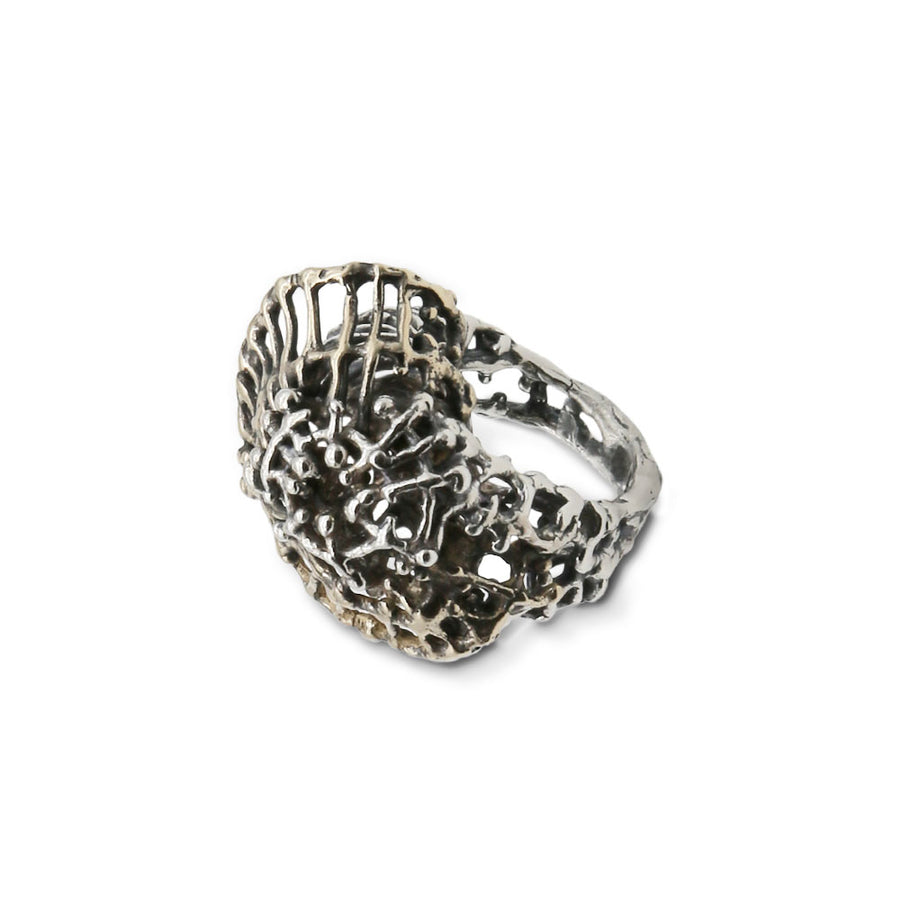 Anello Ragnatela argento 925 e bronzo - AR133
