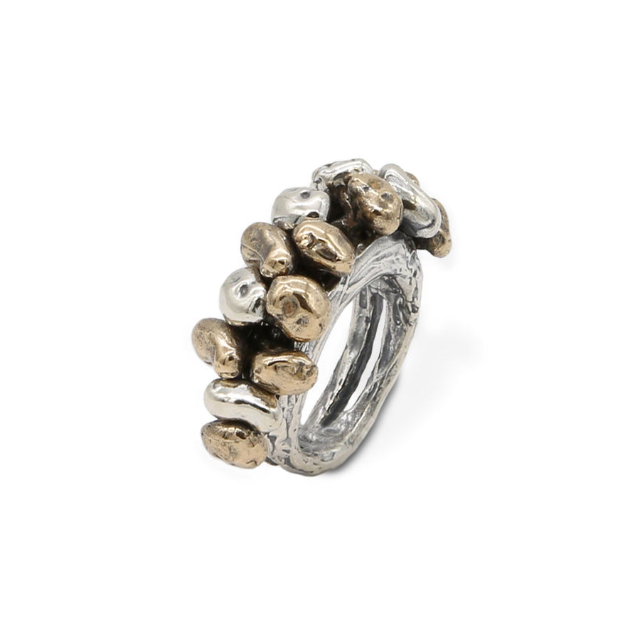 Anello Sassi argento 925 e bronzo - AR141