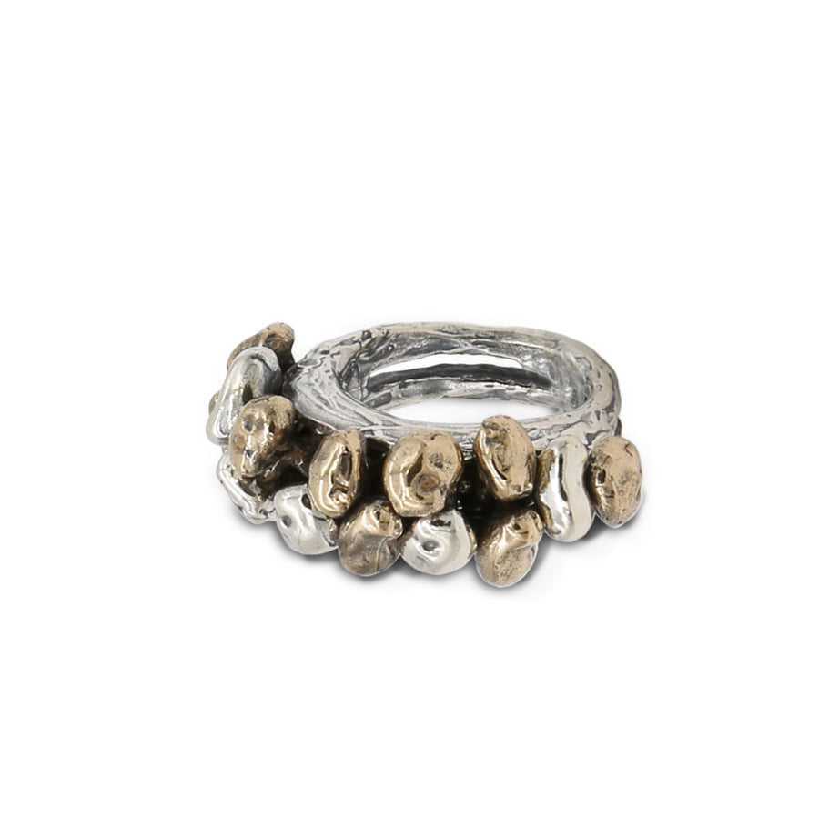 Anello Sassi argento 925 e bronzo - AR141