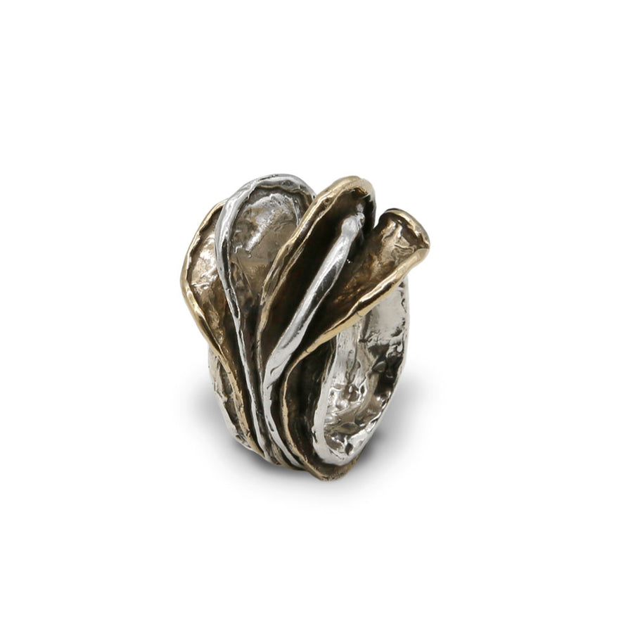 Anello Ostrea argento 925 e bronzo - AR151