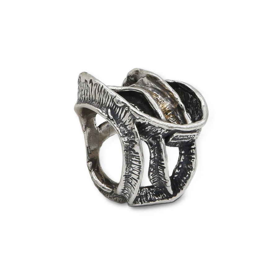 Anello Radici  argento 925 e bronzo - AR040