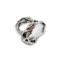 Bracciale con Anello Solitario Bianco - Amen