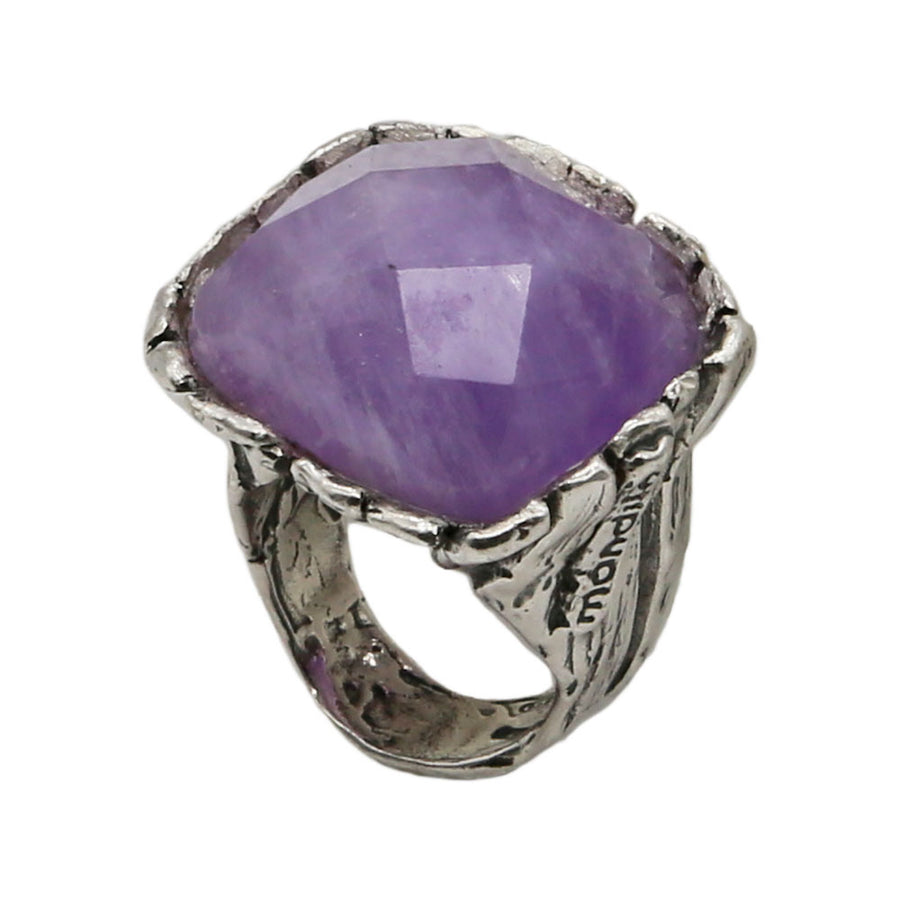 Anello Corteccia argento 925 e pietra semipreziosa - AR143