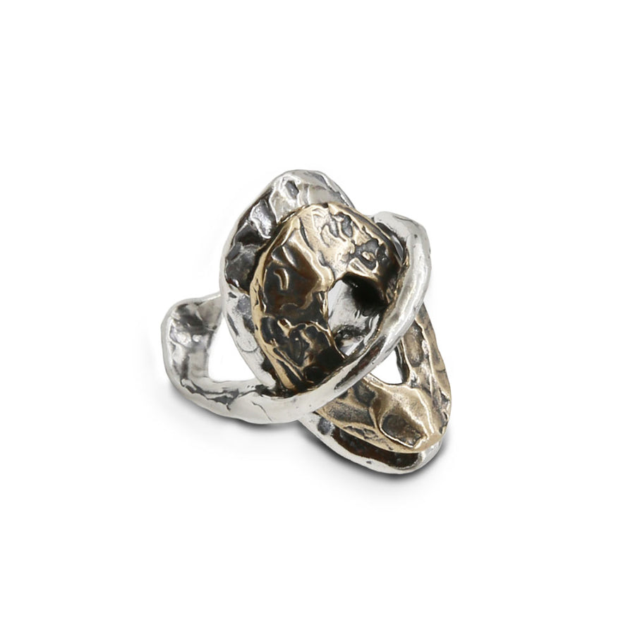 Anello argento 925 e bronzo - AR146