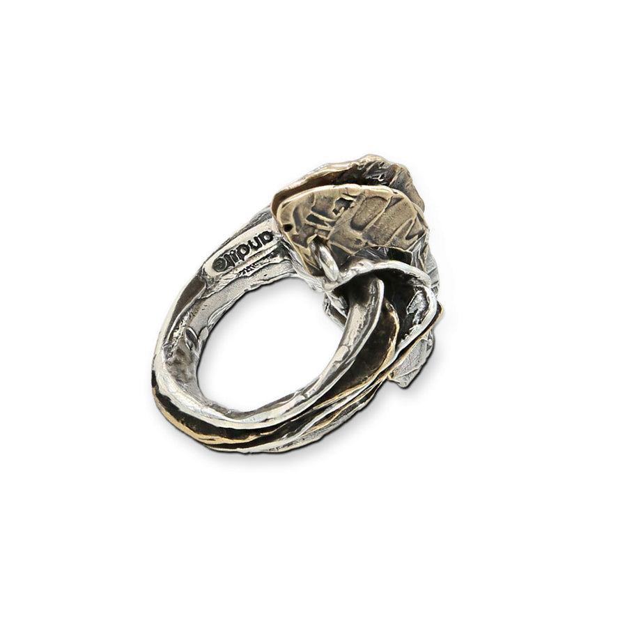 Anello Ostrea argento 925 e bronzo - AR153