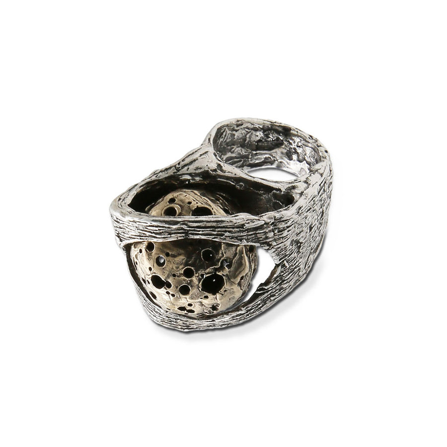 Anello Galaxìas  argento 925 sfera bronzo  - AR166