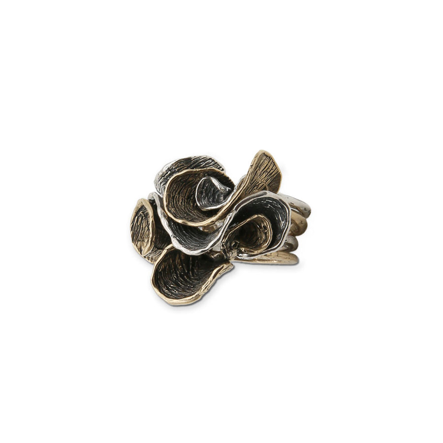 Anello Pavonia quattro anelli argento 925 e bronzo - AR181
