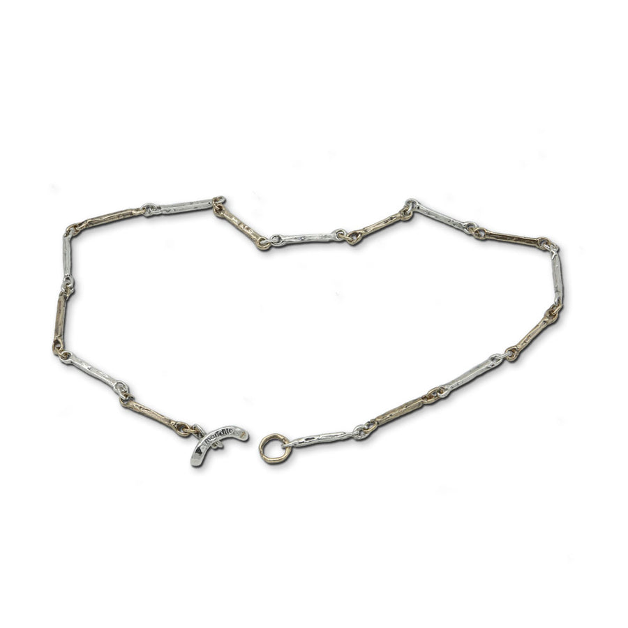 Collana girocollo unisex argento 925 e bronzo - CA026