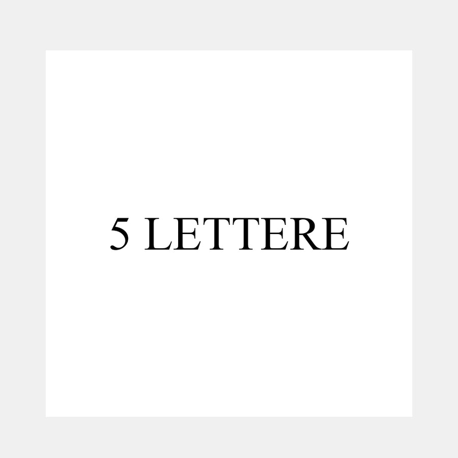 Bracciale lettering unisex trenino argento 925 e bronzo rosa 5 lettere - BA144_b