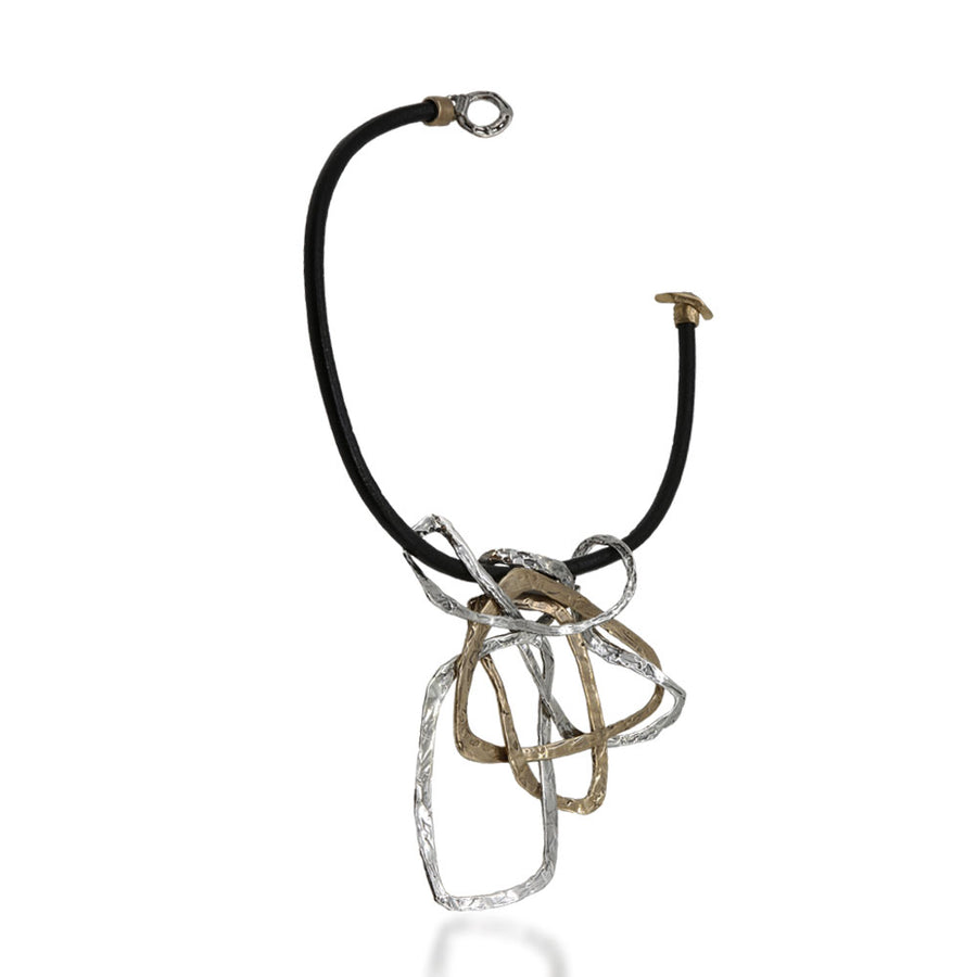 Pendente Intrecci preziosi argento 925 e bronzo - CR119