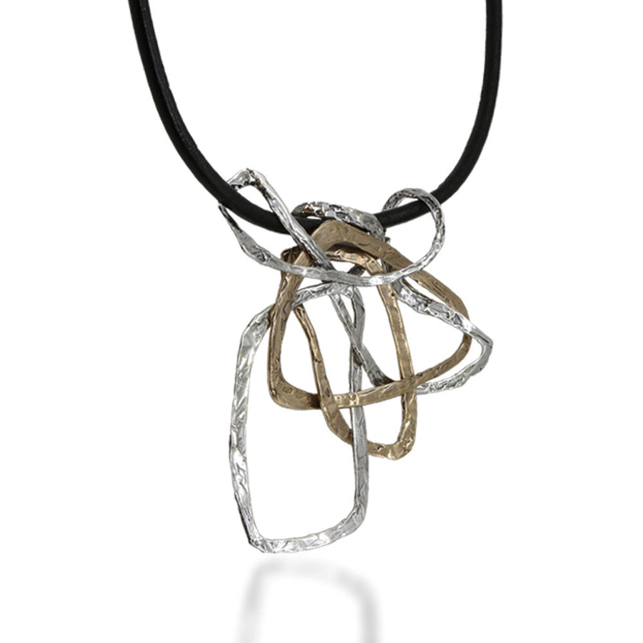 Pendente Intrecci preziosi argento 925 e bronzo - CR119