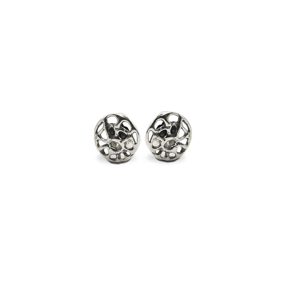 Orecchini bottone unisex argento 925  -  ORA022a