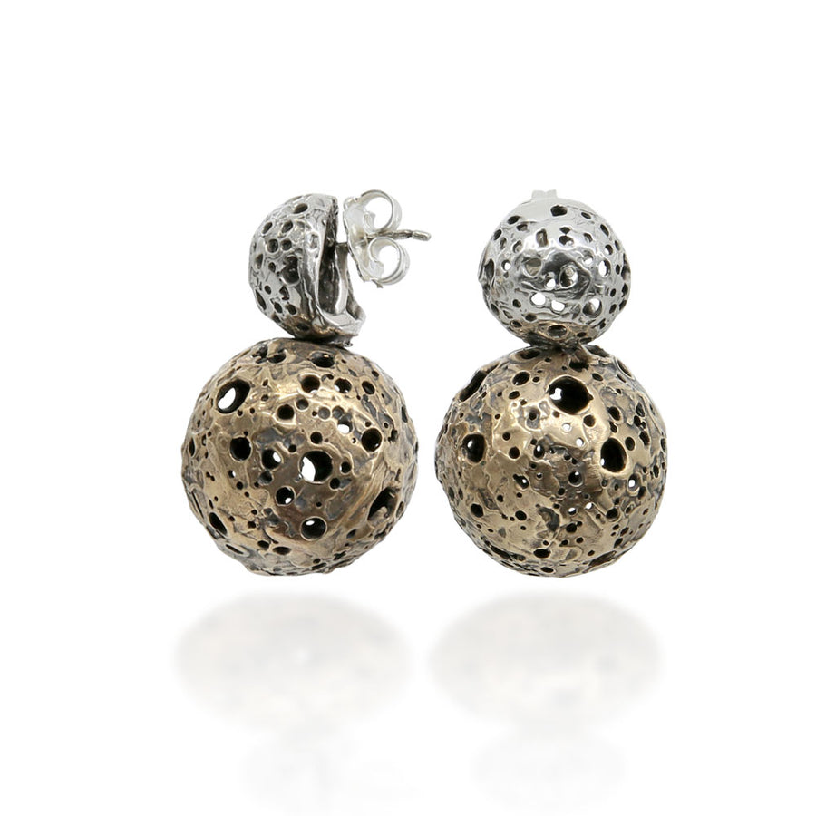 Orecchini A Perno In Argento Sterling 925 A Forma Di Trifoglio - Foto 4