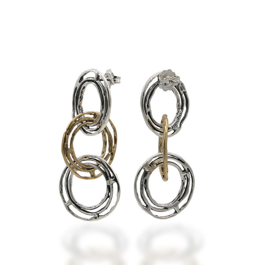 SilberDream Orecchini Pendenti Donna In Argento 925 Con Zirconi Bianchi – Lunghi 5,4 Cm, Ipoallergenici, In Scatola Regalo