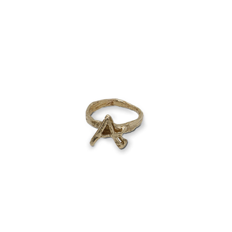 Anello lettering in bronzo- AR004Lrip